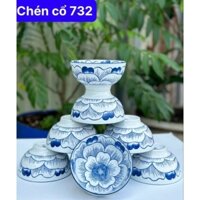 bộ chén cổ 732