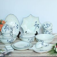 Bộ chén đĩa Bát Tràng sang trọng giá tốt