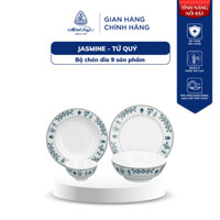 Bộ Chén Dĩa, Bộ Bát Dĩa Minh Long 09 Sản Phẩm - Jasmine - Tứ Quý