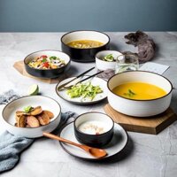 Bộ chén dĩa gốm cao cấp, bộ chén dĩa, bộ đồ ăn