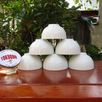 Bộ Chén Đĩa Gốm Sứ Cao Cấp Bát Tràng Thương Hiệu TOKDODO Nhiều Kiểu Dáng - 6 Bát Cơm - Trắng