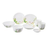 Bộ chén đĩa thuỷ tinh CORELLE 12 chiếc hoa văn PROVENCE GARDEN