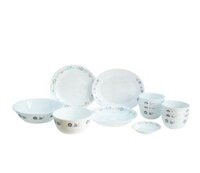 Bộ chén dĩa thủy tinh CORELLE 12 chiếc hoa văn FLORETS