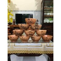 Bộ chén làm từ gỗ dừa nguyên khối