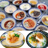 Bộ Chén Sứ Làm Bánh Bèo Hàu Nướng 24 Vị Bánh Trứng Cút