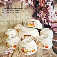 bộ chén sứ tô sứ trắng - bộ chén sứ tô sứ