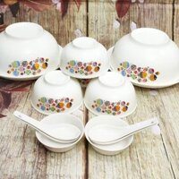 bộ chén tô dĩa sứ hình cá - bộ chén tô dĩa sứ