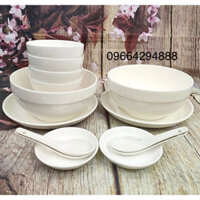 bộ chén tô dĩa sứ trắng - bộ chén tô dĩa sứ trắng