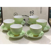 Bộ chén uống trà và đĩa