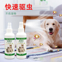 Bọ chét Mite Clearing Pet Dog Cat Thuốc trừ sâu Xịt đuổi côn trùng Bọ chét Clearing Drops Hộ gia đình Xịt bọ chét chấy Clearing 2025.03.21.....