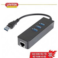 Bộ chia 3 cổng Usb 3.0 + 1 cổng Lan - Hub Usb 3.0 + Lan