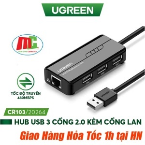 Bộ chia 3 cổng USB Ugreen 20264