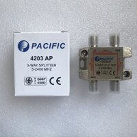 Bộ Chia 3 Pacific 4203AP Dùng Chia Chảo, Truyền Hình Cáp, Anten KTS - Hàng Nhập Khẩu