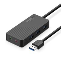 Bộ chia 3 Port USB 3.0 Hỗ trợ Audio và Microphone Ugreen 30420