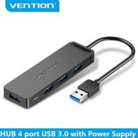 Bộ chia 4 cổng Hub Usb 3.0 có hỗ trợ nguồn dài 50cm Vention