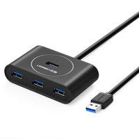 Bộ chia 4 cổng USB 3.0 dài 80cm UGREEN CR113 20291 - Hàng chính hãng