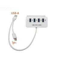 Bộ Chia 4 Cổng Usb Otg Hub Kiêm Giá Đỡ Kết Nối Điện Thoại Với Chuột Và Bàn Phím Chơi Game Mobile - Hàng Chính Hãng - TYPE-C, TYPE-C