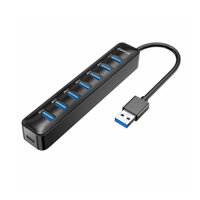 Bộ chia 7 cổng USB 3.0 iDsonix IAU3-7A015-BK-EP