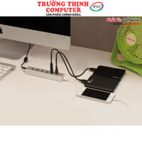 Bộ chia 7 cổng USB 3.0 Unitek Y-3090 tích hợp chức năng hub sạc (Bạc)