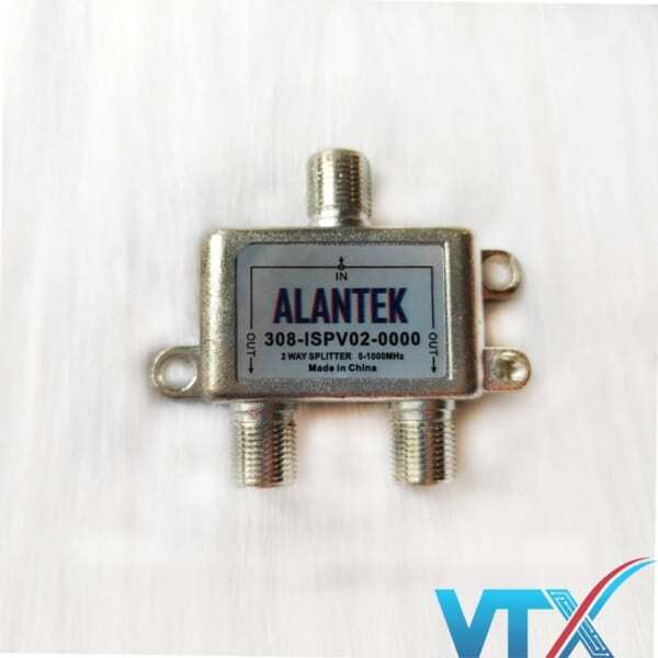 Bộ chia ALANTEK 308-ISPV02-0000 2-Way CATV Indoor Splitter