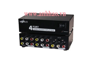 Bộ chia AV 1 ra 4 Mt-Viki MT-104AV