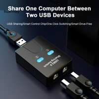 Bộ chia bàn phím và chuột HUARMEY cho nhiều máy tính Máy in Sharer Usb 2.0 Switch 2 1 Usb Kvm Switch để chia sẻ máy tính dễ dàng Chuột điều khiển truyền dữ liệu tốc độ cao