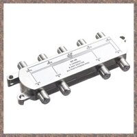 Bộ chia cáp đồng trục 8 chiều kỹ thuật số 5-2400 MHz, tương thích RG6, hoạt động với kết nối TV Analog / kỹ thuật số và Internet