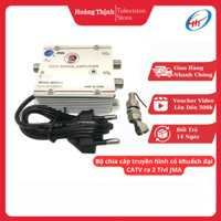Bộ chia cáp truyền hình có khuếch đại CATV ra 2 Tivi JMA - Hàng Chính Hãng