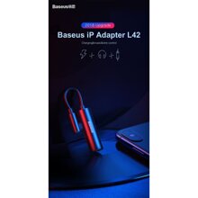 Bộ chuyển cổng Lightning sang Audio 3.5mm + Lightning Baseus L42