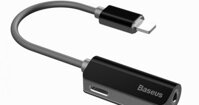 Bộ chia chuyển đổi âm thanh Baseus L32 - 2 trong 1 Lightning ra cổng tai nghe 3.5 mm và cổng sạc cho iphone