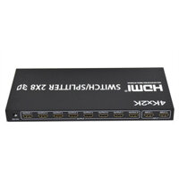 Bộ chia chuyển đổi HDMI 4K 2X8 1 trong 2 4 8 Out Bộ chuyển đổi HDMI 4K 60Hz 2x2 2x4 Bộ chia HDMI Bộ chuyển đổi Video 3D cho máy ảnh DVD PS4 Máy tính xách tay PC sang TV Màn hình máy chiếu