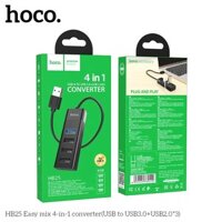 Bộ Chia Cổng Hoco HB25 Chân USB Hỗ Trợ Sạc Cùng Lúc 4 Cổng USB
