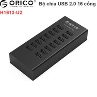 BỘ CHIA CỔNG USB 2.0 1 RA 16 CÓ CẤP NGUỒN 12V 2.5A ORICO H1613-U2