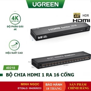 Bộ chia HDMI 1 ra 16 cổng phân giải FullHD 1080p Ugreen 40218
