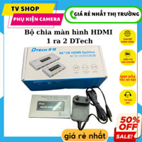 Bộ chia HDMI 1 ra 2 Dtech DT-7142A [Chính hãng], Bộ chia HDMI 1 ra 2