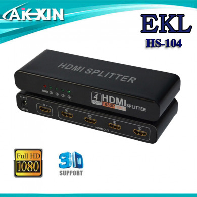 Bộ chia HDMI 1 ra 4 chuẩn 1.4 3D EKL-HS104