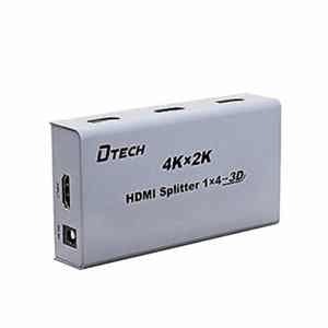 Bộ chia HDMI 1 ra 4 hỗ trợ 4K*2K chính hãng DTECH DT-7144