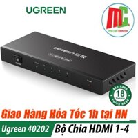Bộ chia HDMI 1 ra 4 hỗ trợ phân giải FULL HD Ugreen 40202 - Hàng Chính Hãng