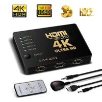 Bộ Chia HDMI 4K x 2K 3 Cổng 5 Cổng 3X1 5x1 Kèm Phụ Kiện