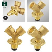 Bộ Chia Homyl Bộ Chuyển Đổi Bình Gas Tee Adapter Đầu Nối Ống 2 Chiều Xi Lanh Chai Adapter Cho BBQ, Gia Đình