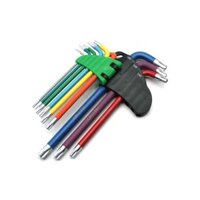 Bộ chìa khóa Allen cánh tay dài 9 chiếc, Bộ chìa khóa lục giác thiết yếu để sửa chữa xe đạp, Bao gồm kích thước 1,5mm đến 10mm