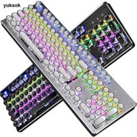 Bộ chìa khóa tròn pha lê PBT đầy đủ 108 phím Bộ máy đánh chữ kiểu Punk cổ điển