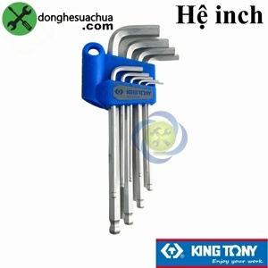 Bộ chìa lục giác bi hệ in 1/16-3/8" Kingtony 20129SR