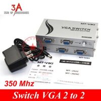 Bộ chia màn hình VGA 2 vào 2 ra MT-VIKI Mt-202C 350 Mhz