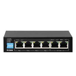 Bộ chia mạng 4 cổng Switch PoE D-Link DES-F1006P-E