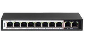 Bộ chia mạng 8 cổng Switch PoE D-Link DES-F1010P-E