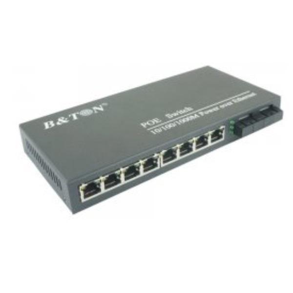 Bộ chia mạng Gigabit POE 8 x Gigabit-T(X) PoE s + 2 x Gigabit-F(X) , SFP B&TON BT-6208GE-SFP