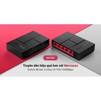 Bộ chia mạng lan 5 và 8 cổng Mercusys MS105G MS108G switch gigabit 10/100/1000 Mbps. Bảo Hành 24 Tháng