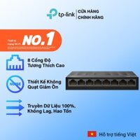 Bộ chia mạng Lan 8 Cổng RJ45 Gigabit TPLink LS1008G 10/100/1000 Mbps, Bộ Chia tín hiệu Switch Để Bàn 8 Cổng LS1008G
