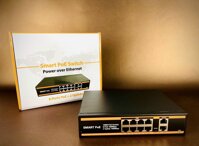 Bộ Chia Mạng Smart PoE Switch 8 Port PoE + 2 ports Uplink